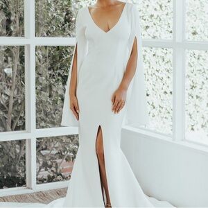 Elegant White Evening Gown